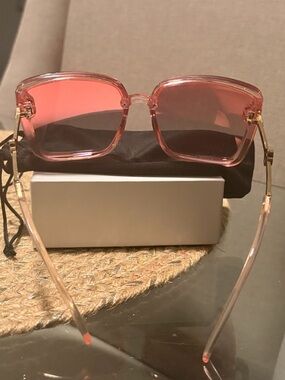 Pink and blue Square Sunglasses - Stylish Women’s Shades